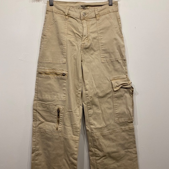 American Bazi Tan Cargo Wide Leg Pants - Picture 4 of 4